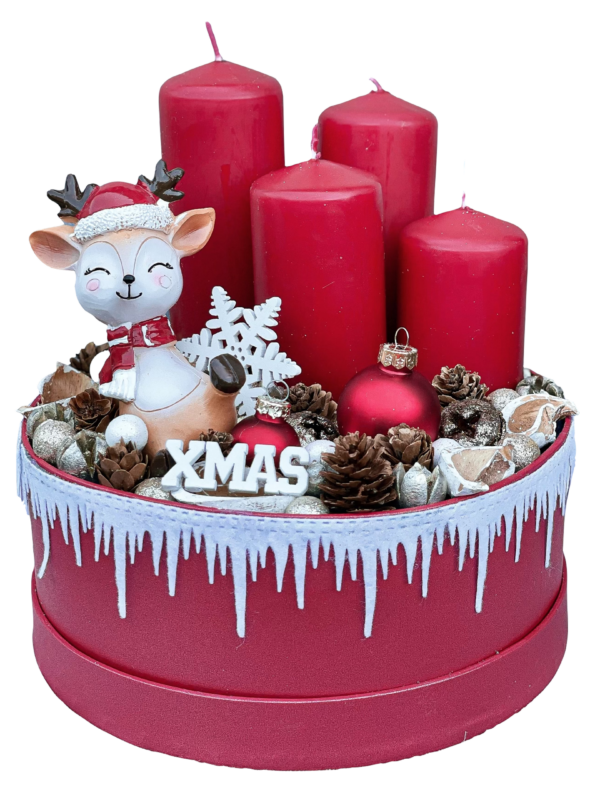 Piros őzike adventi box