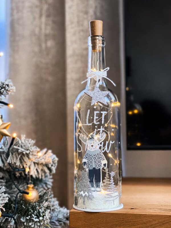 Világító üveg dísz 2.