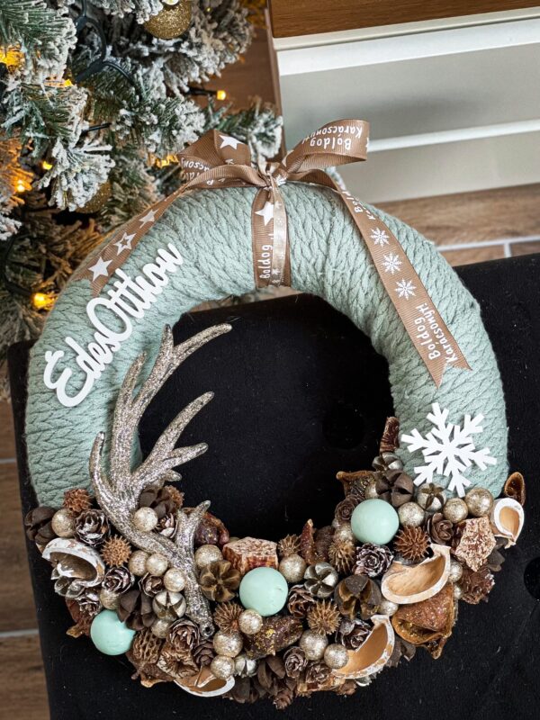 Menta Színű Téli Kopogtató