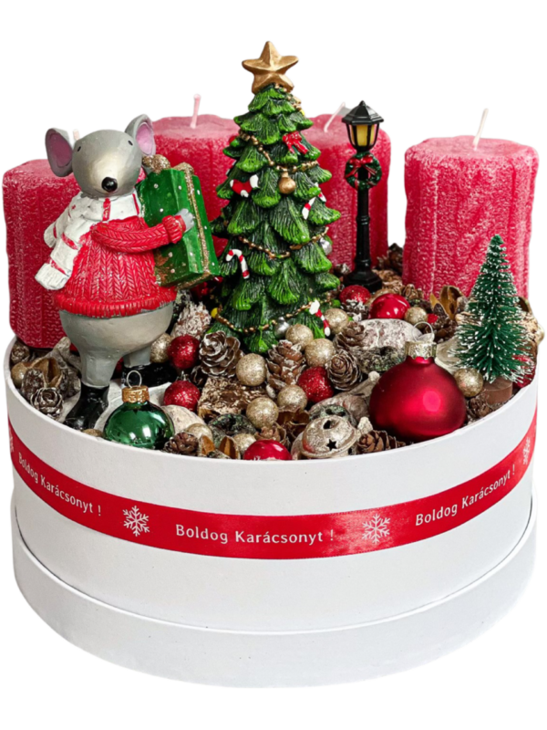 Piros Egérke Adventi Box