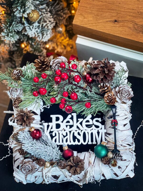 Békés Karácsonyt Kopogtató / Ajtódísz