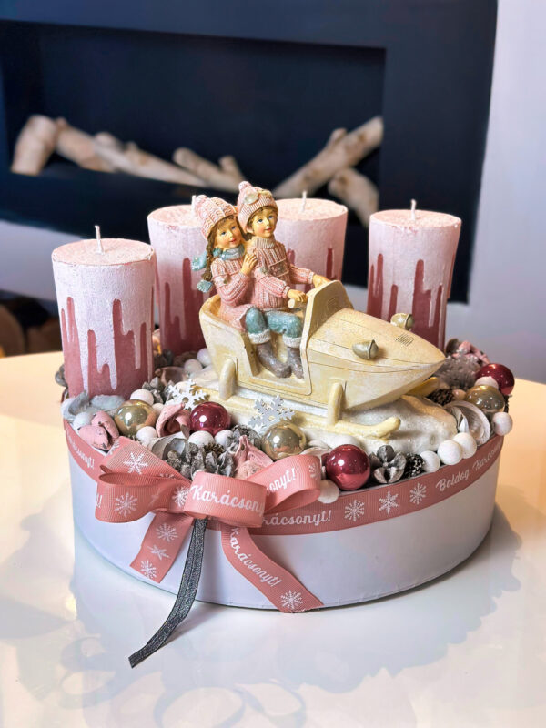 Mályva Rózsaszín Bob Adventi Box Adventi Koszorúk import placeholder for 10045